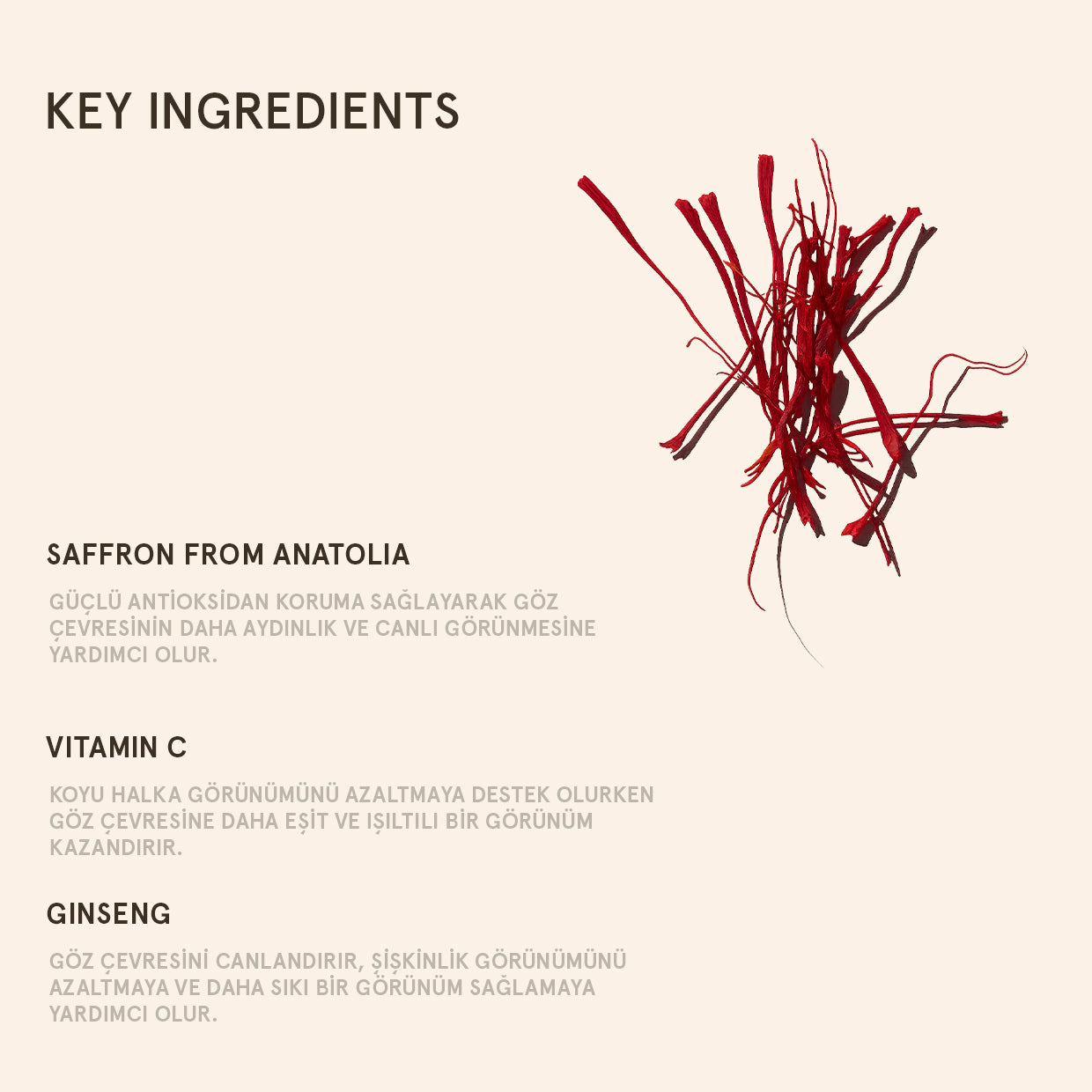 SAFFRON BRIGHTENING EYE CREAM