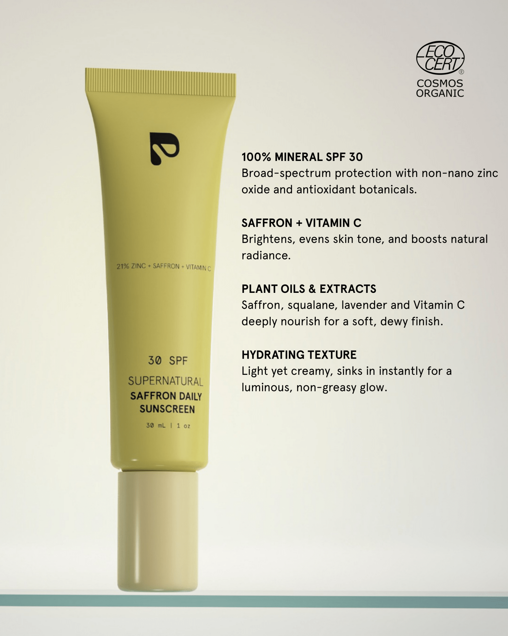 SUPERNATURAL SAFFRON DAILY SUNSCREEN